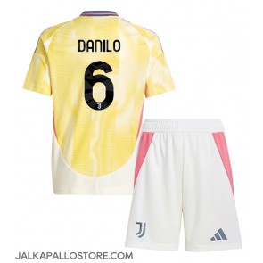 Juventus Danilo Luiz #6 Vieraspaita Lapsille 2024-25 Lyhythihainen (+ shortsit)